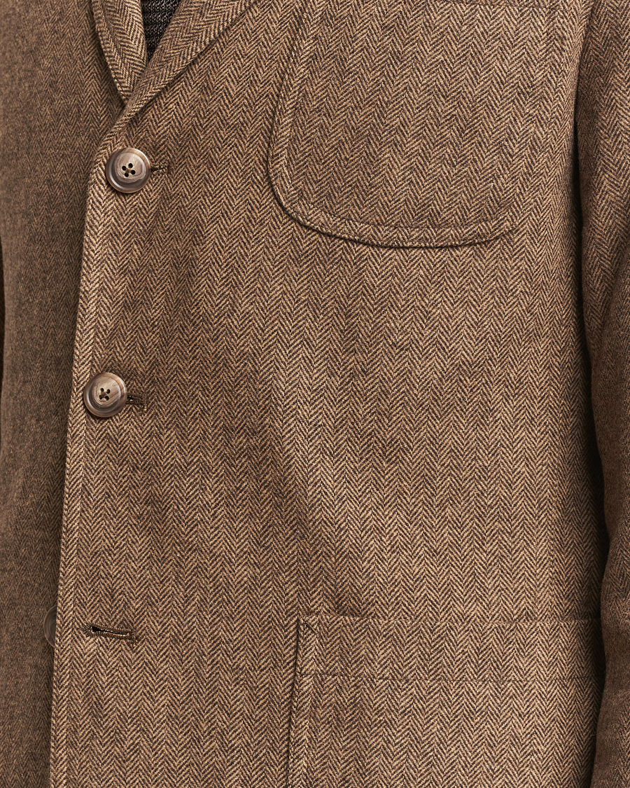 Uomini | Blazers | Polo Ralph Lauren | Classic Herringbone Sportcoat Brown/Tan