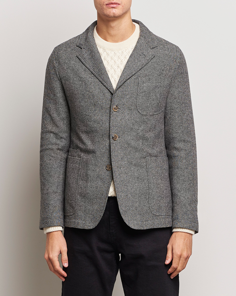 Uomini | Blazers | Polo Ralph Lauren | Classic Herringbone Sportcoat Black/Cream