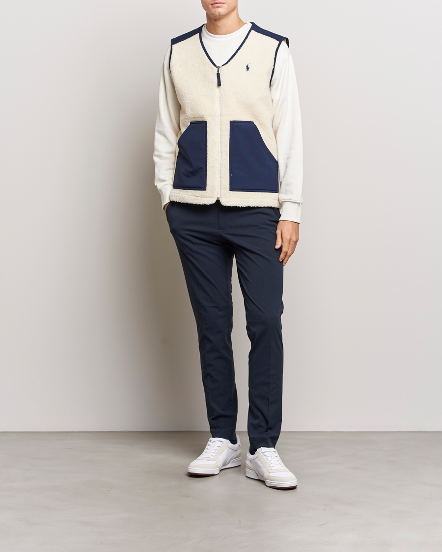 Uomini | Giacche | Polo Ralph Lauren | Gilet Pile Vest Winter Cream/Newport Navy