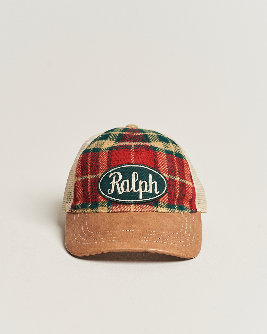 Uomini | Polo Ralph Lauren Flannel Ralph Cap Red/Black Multi | Polo Ralph Lauren | Flannel Ralph Cap Red/Black Multi