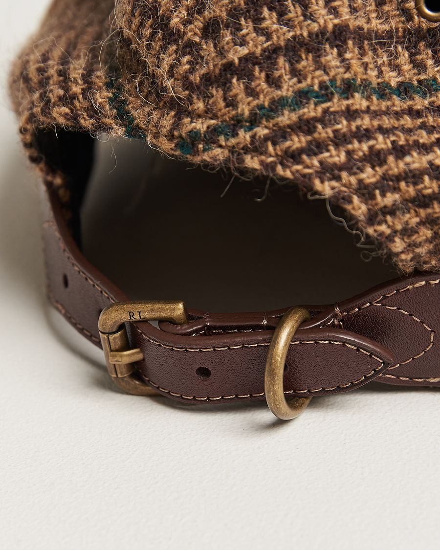Uomini | Polo Ralph Lauren Glenplaid Overcheck Cap Camel | Polo Ralph Lauren | Glenplaid Overcheck Cap Camel