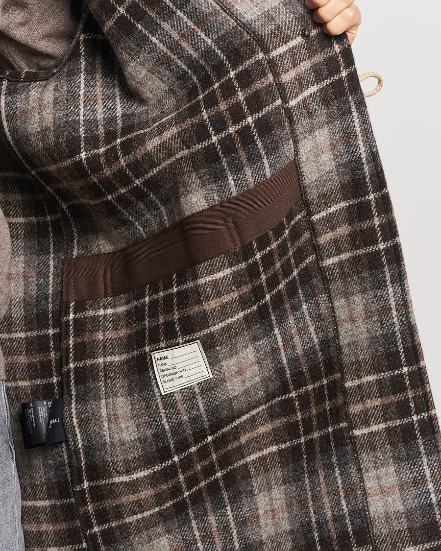 Uomini | Giacche | Gloverall | De Bonne Facutre Wool Duffle Coat Black/Grey