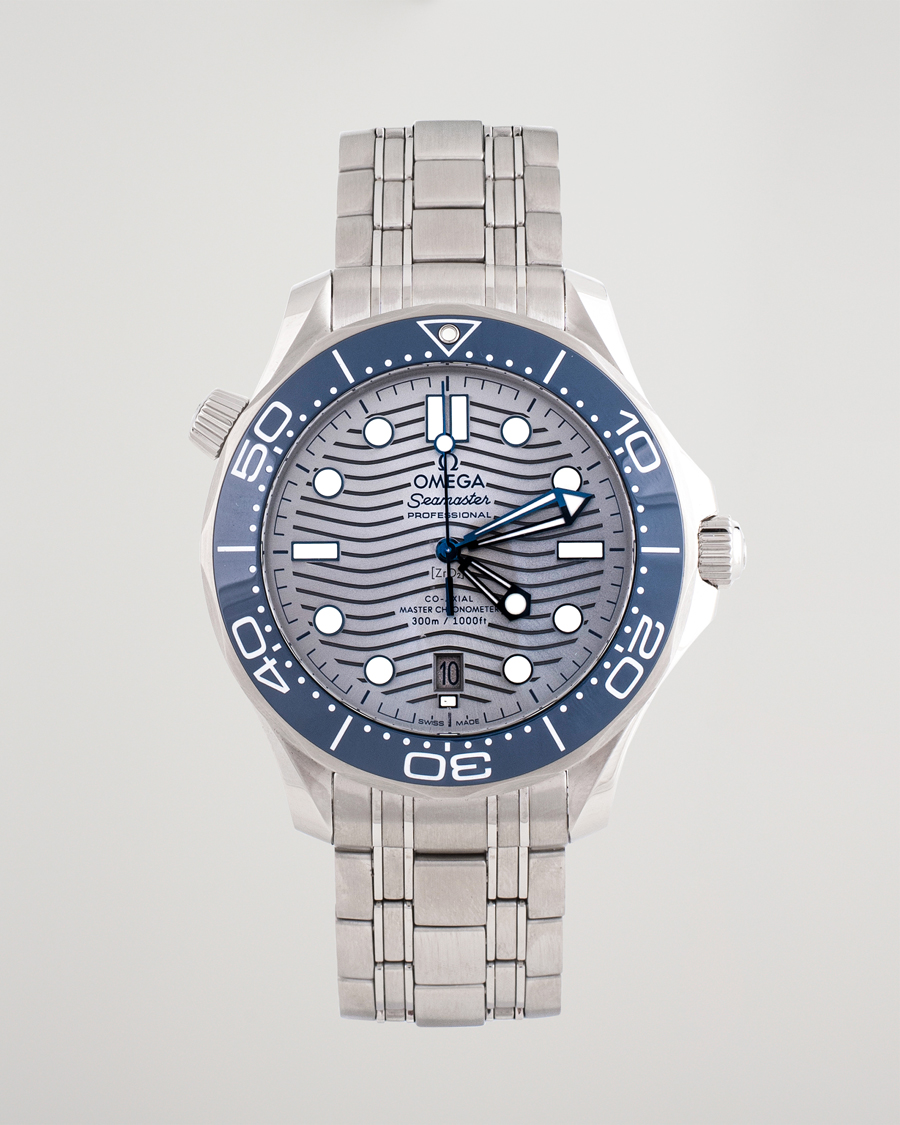 Uomini | Omega Pre-Owned Seamaster Diver 300M 210.30.42.20.06.001 Steel Sil Steel Black | Omega Pre-Owned | Seamaster Diver 300M 210.30.42.20.06.001 Steel Sil Steel Black