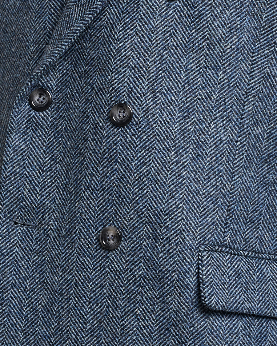 Uomini | Blazers | Palmes | Double Blaze Tweed Sport Coat Navy Herringbone