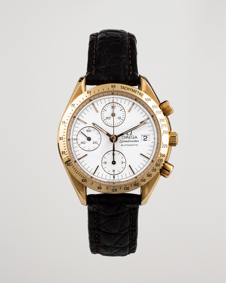 Uomini | Omega Pre-Owned Speedmaster Date 18K 3611.20.29 Steel White | Omega Pre-Owned | Speedmaster Date 18K 3611.20.29 Steel White