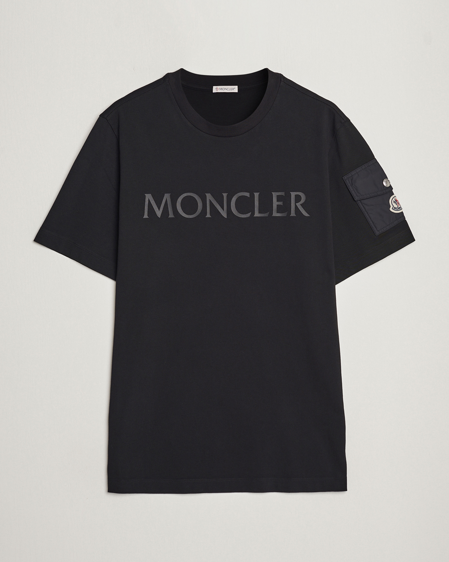 Uomini | T-shirt | Moncler | Sleeve Pocket T-shirt Black