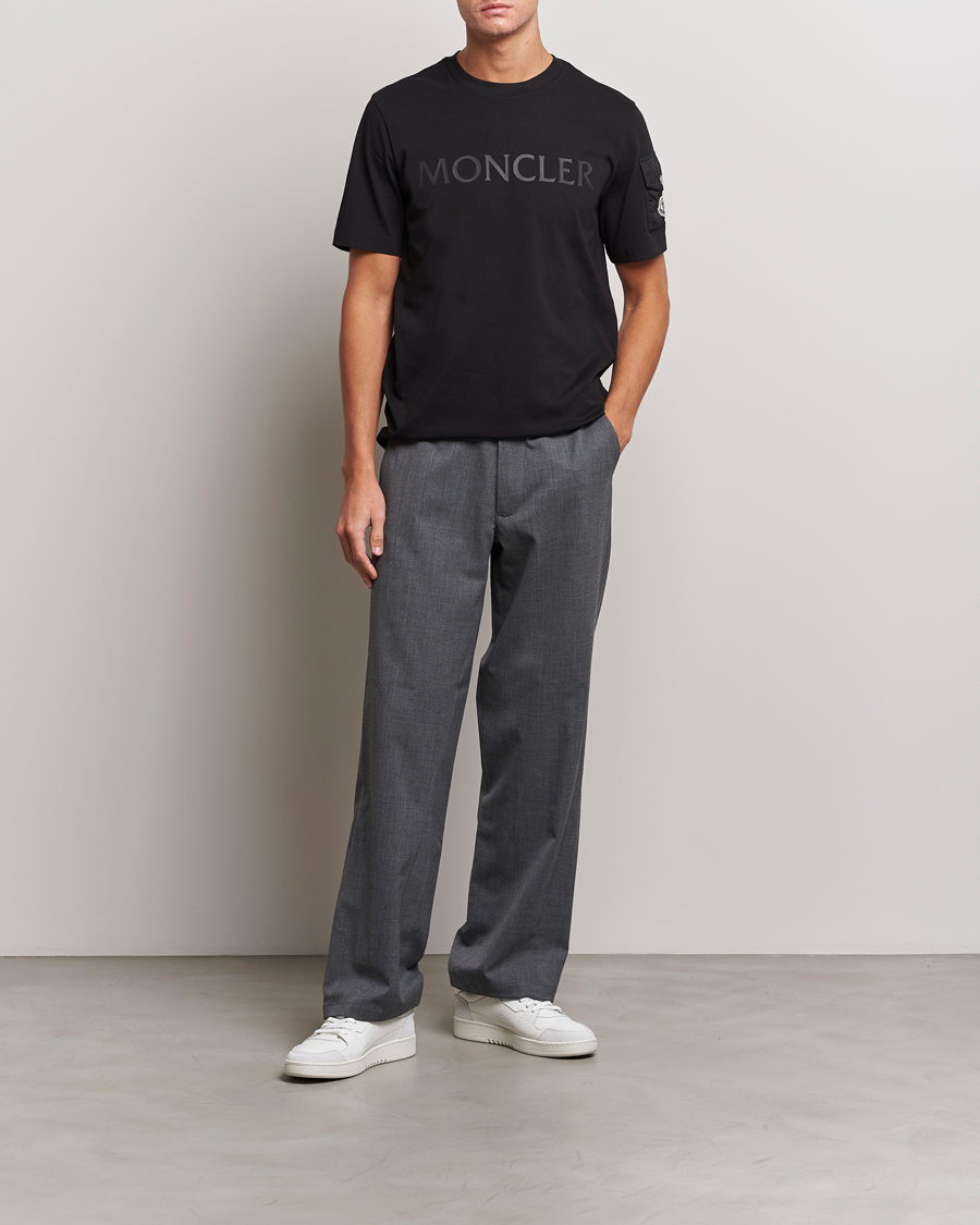Uomini | T-shirt | Moncler | Sleeve Pocket T-shirt Black