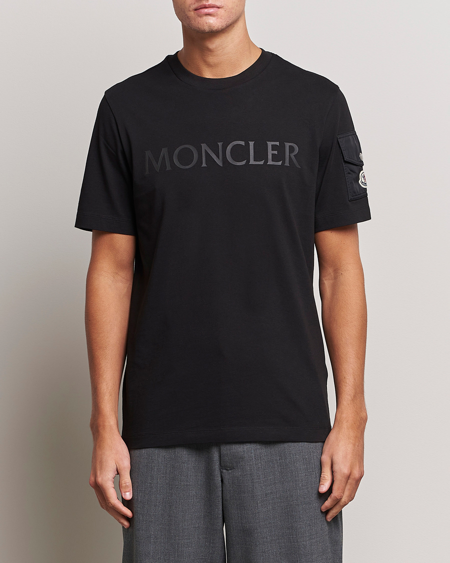 Uomini | T-shirt | Moncler | Sleeve Pocket T-shirt Black