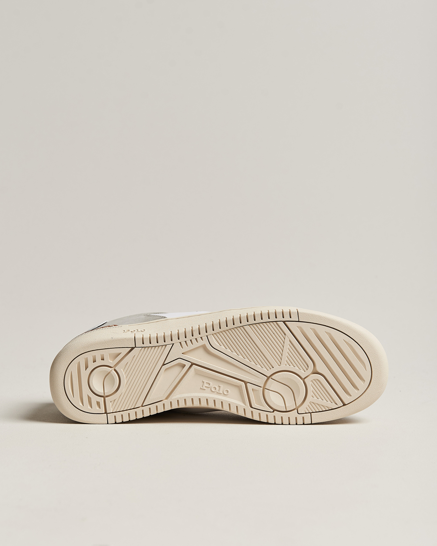 Uomini | Polo Ralph Lauren Masters Court Suede Sneaker Grey/White | Polo Ralph Lauren | Masters Court Suede Sneaker Grey/White