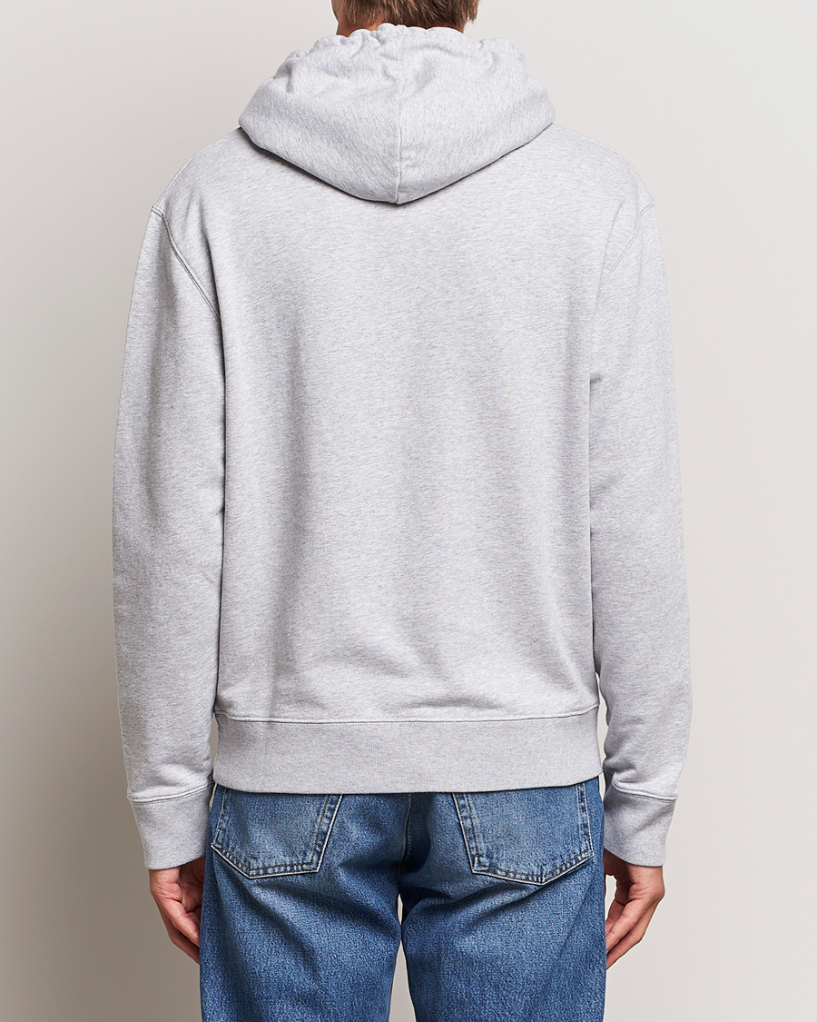Uomini | Maglieria | Maison Kitsuné | Dressed Fox Hoodie Light Grey Melange