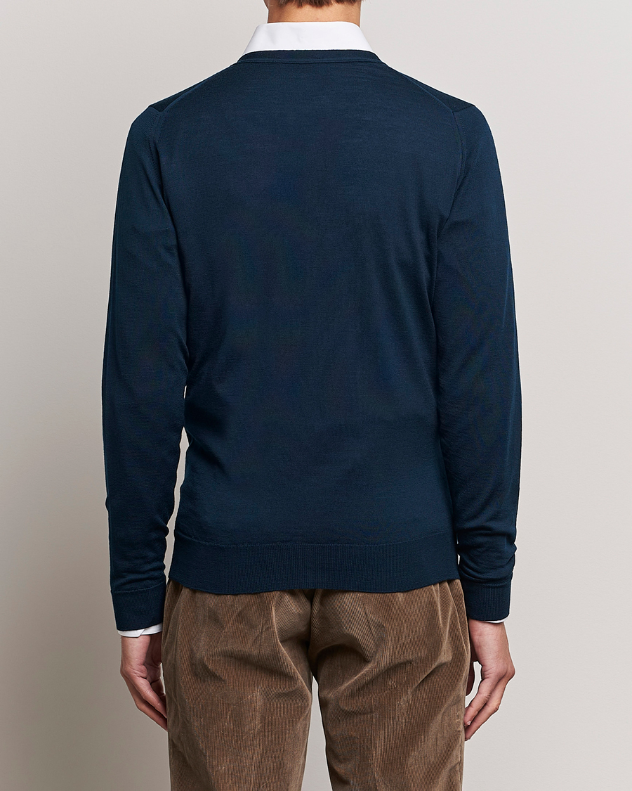 Uomini | Maglieria | John Smedley | Petworth Extra Fine Merino Cardigan Orion Green