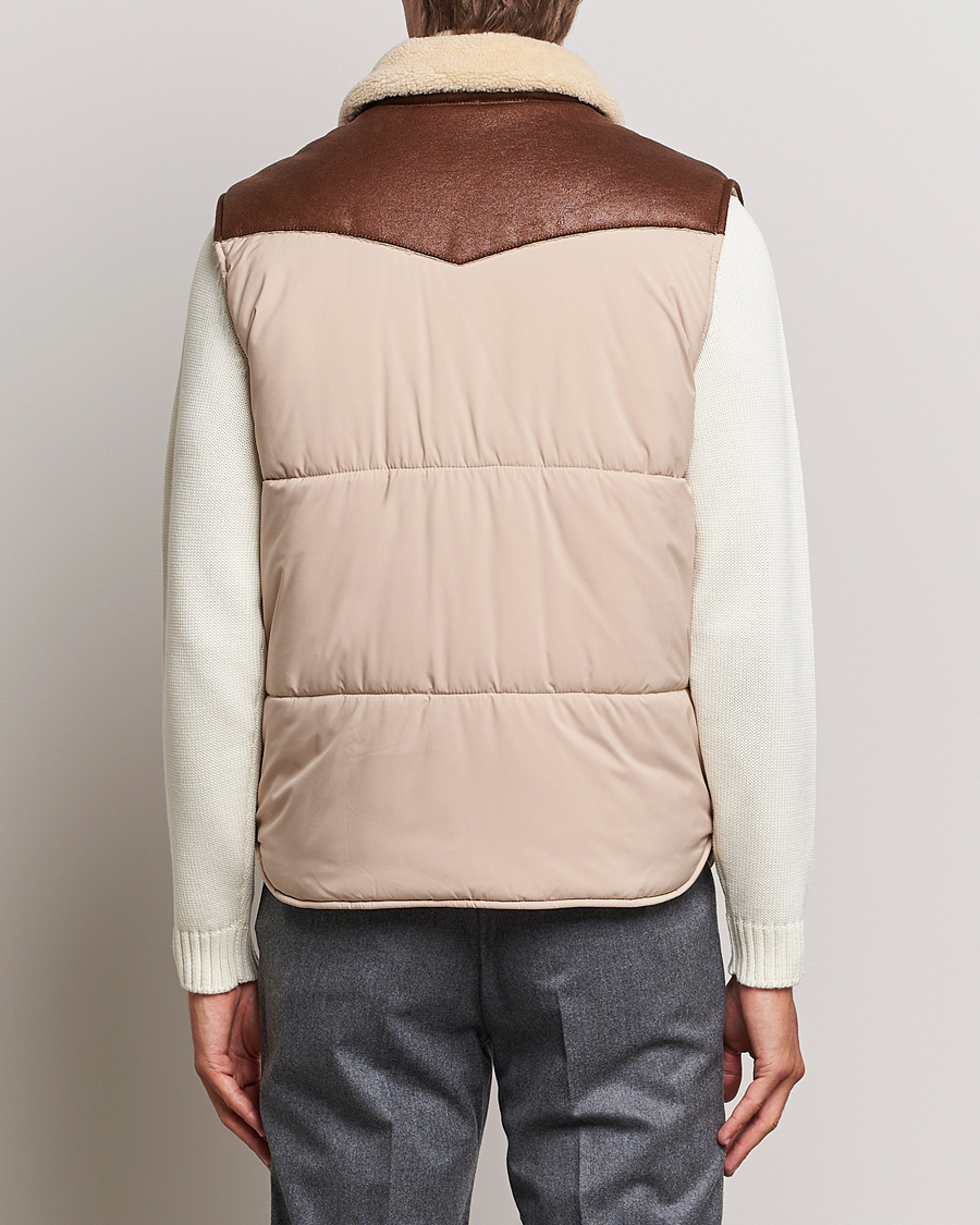 Uomini | Giacche | Gran Sasso | Aspen Padded Vest Beige/Brown