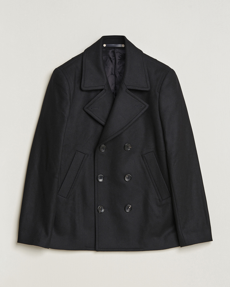 Uomini | Giacche | PS Paul Smith | Wool Peacoat Black