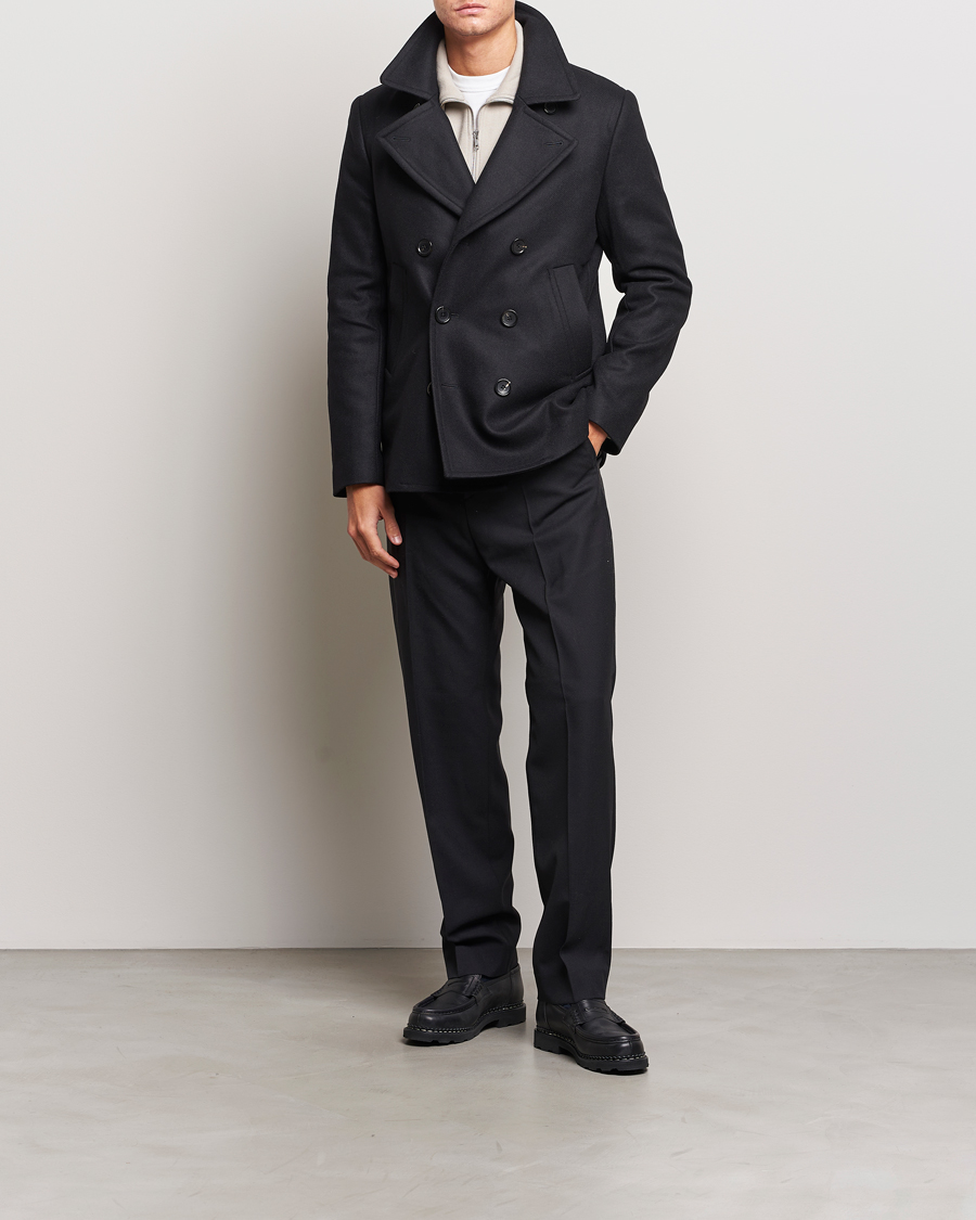 Uomini | Giacche | PS Paul Smith | Wool Peacoat Black