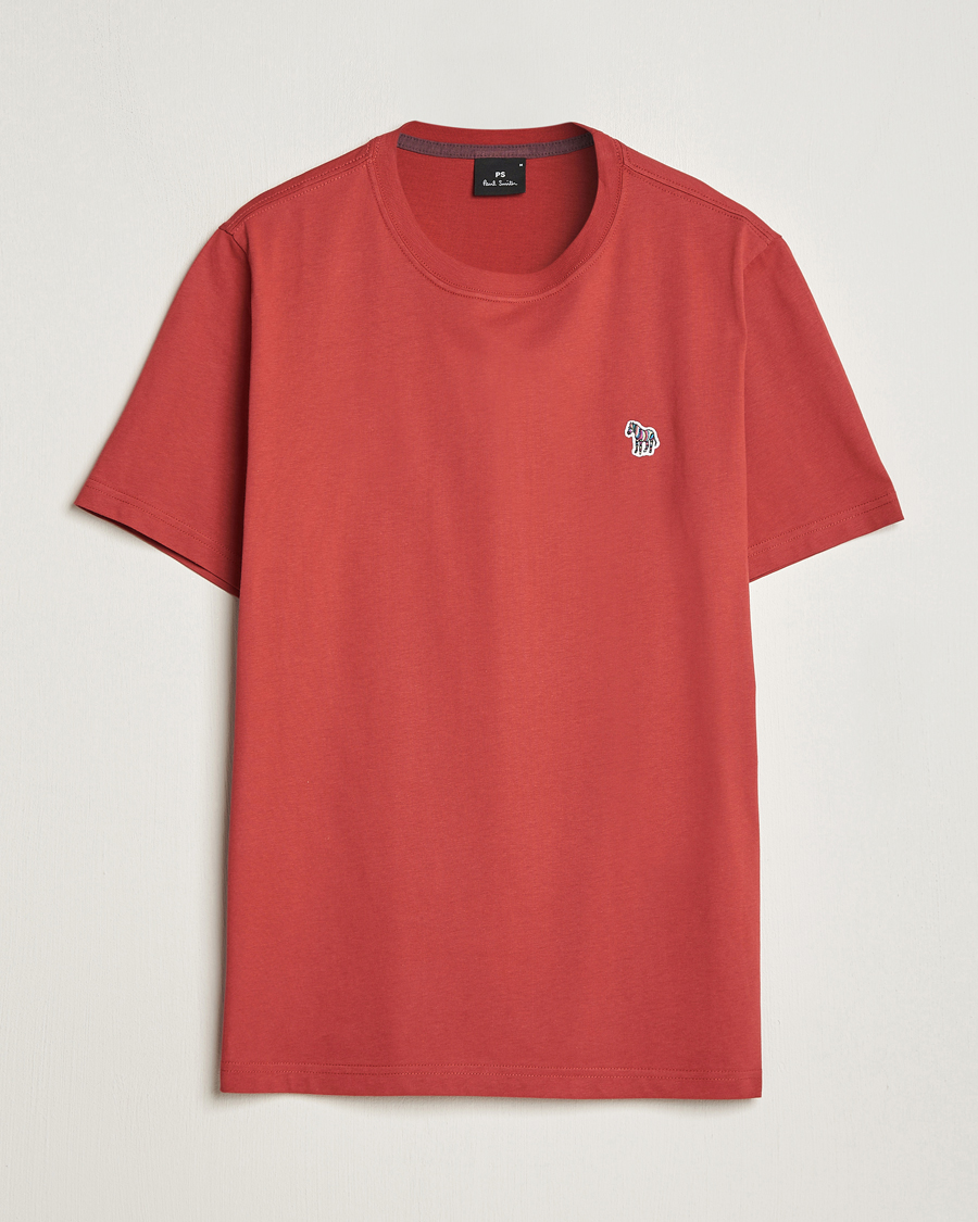 Uomini | T-shirt | PS Paul Smith | Organic Cotton Zebra T-Shirt Dark Red