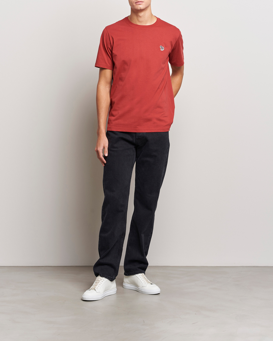 Uomini | T-shirt | PS Paul Smith | Organic Cotton Zebra T-Shirt Dark Red