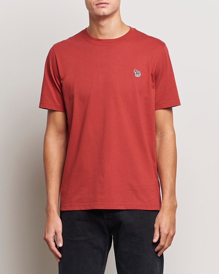 Uomini | T-shirt | PS Paul Smith | Organic Cotton Zebra T-Shirt Dark Red