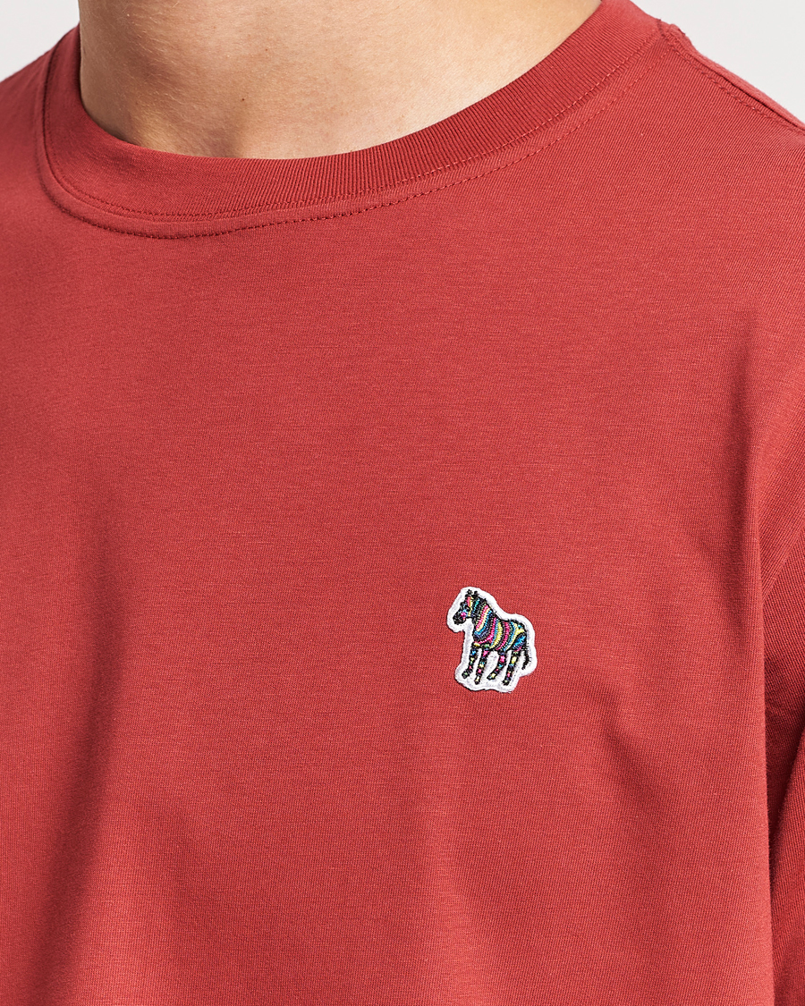 Uomini | T-shirt | PS Paul Smith | Organic Cotton Zebra T-Shirt Dark Red