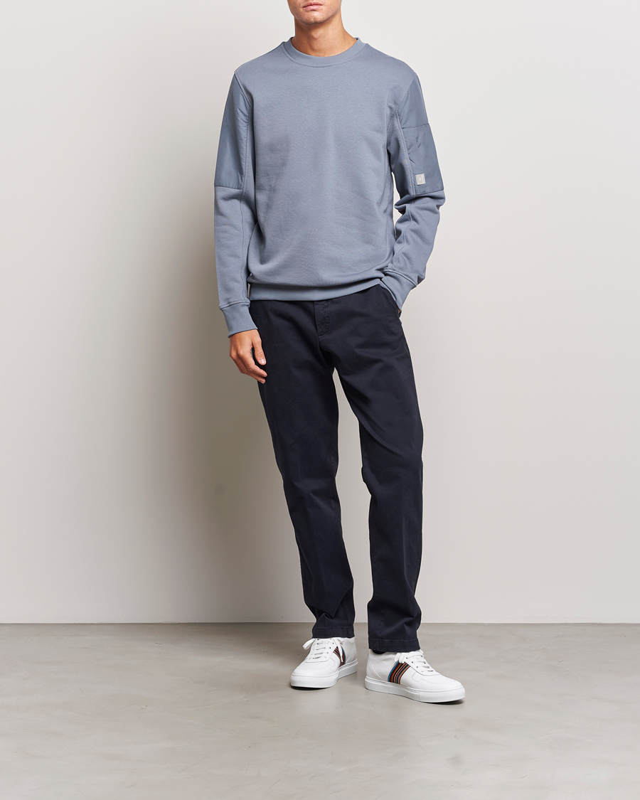Uomini | Maglieria | PS Paul Smith | Organic Cotton Sweatshirt Washed Blue