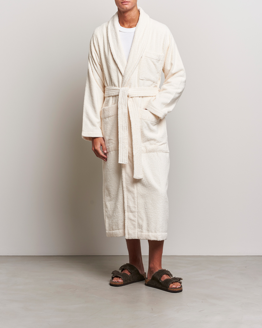 Uomini | Accappatoi & Pigiami | Tekla | Organic Terry Bathrobe Ivory