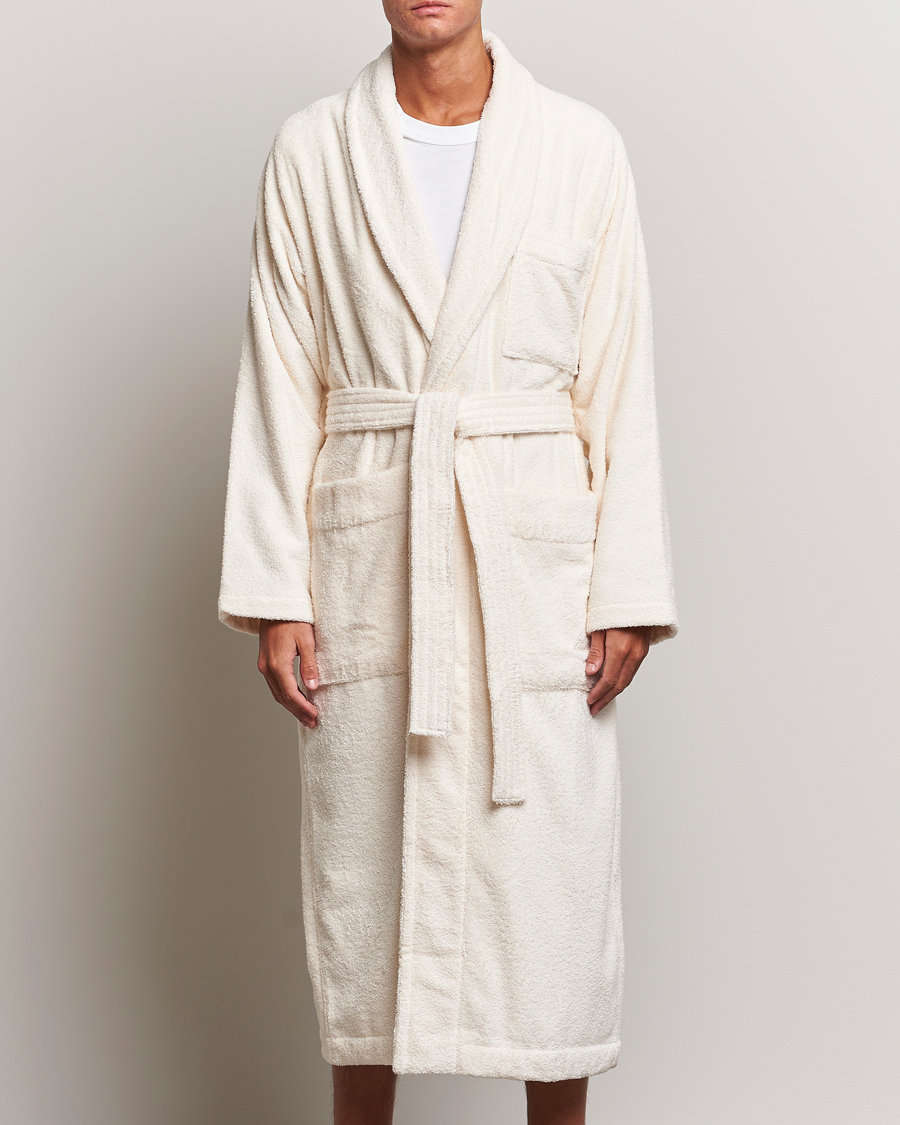 Uomini | Accappatoi & Pigiami | Tekla | Organic Terry Bathrobe Ivory