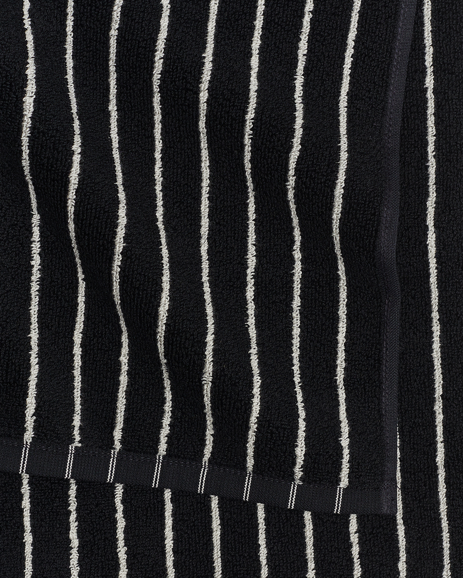 Uomini | Tessuti | Tekla | Organic Terry Bath Towel Black Stripe