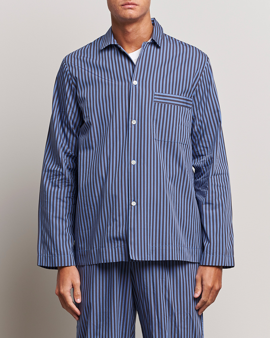 Uomini | Accappatoi & Pigiami | Tekla | Poplin Pyjama Shirt Verneuil Stripes