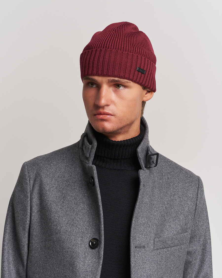 Uomini | BOSS BLACK Fati Beanie Dark Red | BOSS BLACK | Fati Beanie Dark Red