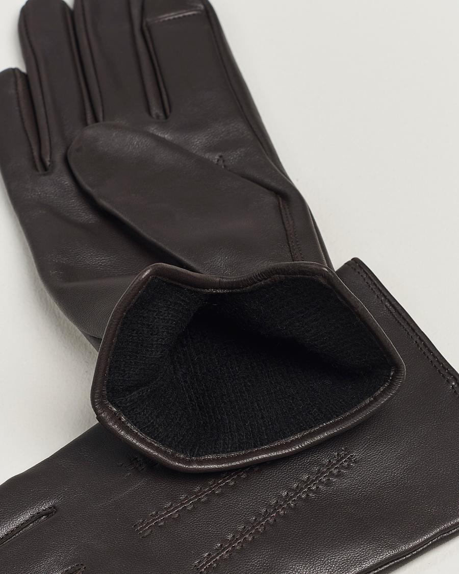 Uomini | BOSS BLACK Hainz Leather Gloves Medium Brown | BOSS BLACK | Hainz Leather Gloves Medium Brown
