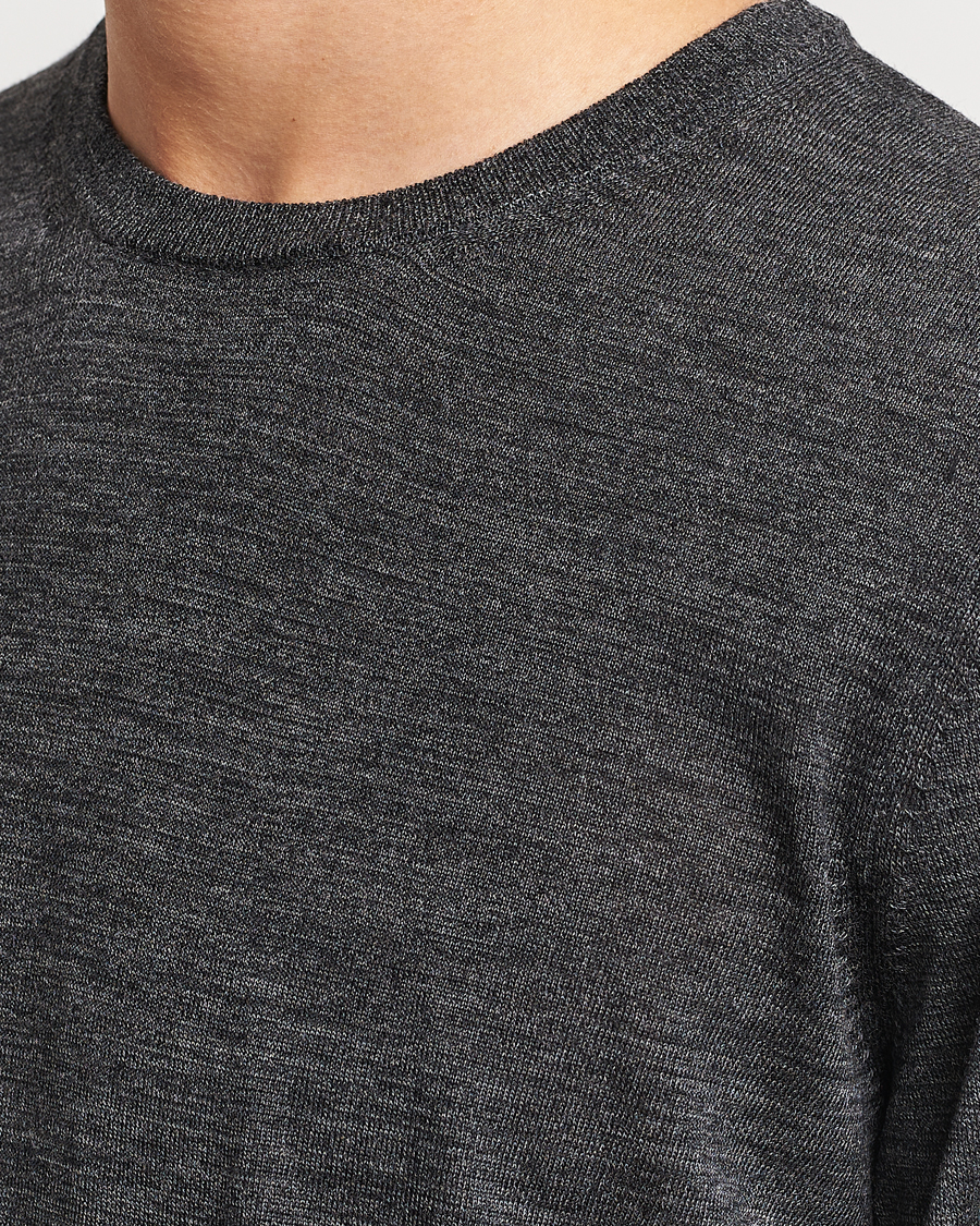 Uomini | Maglieria | BOSS BLACK | Leno Knitted Sweater Black Melange