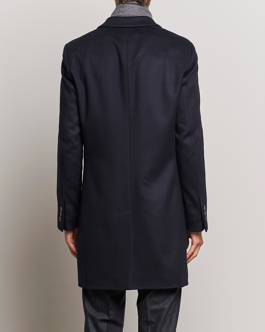 Uomini | Giacche | BOSS BLACK | Hyde Wool/Cashmere Coat Dark Blue