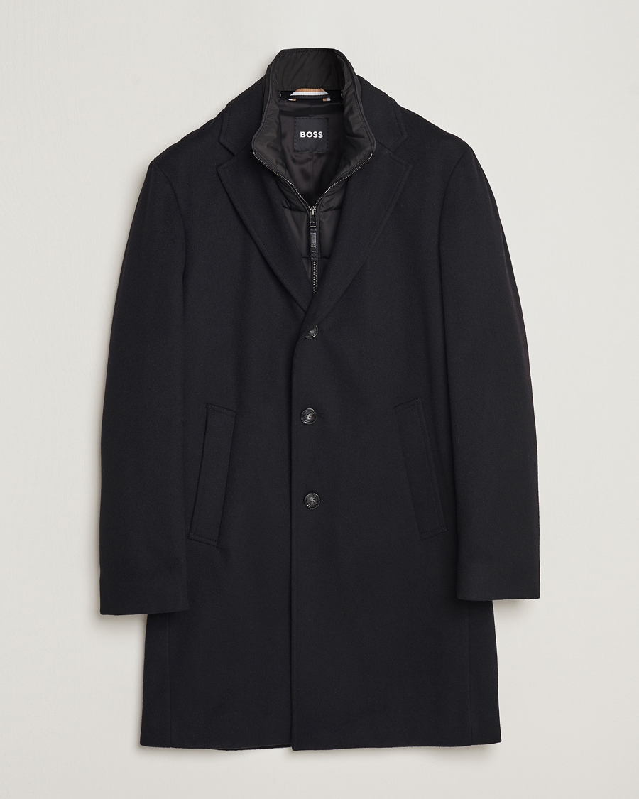 Uomini | Giacche | BOSS BLACK | Hyde Wool Bib Coat Black