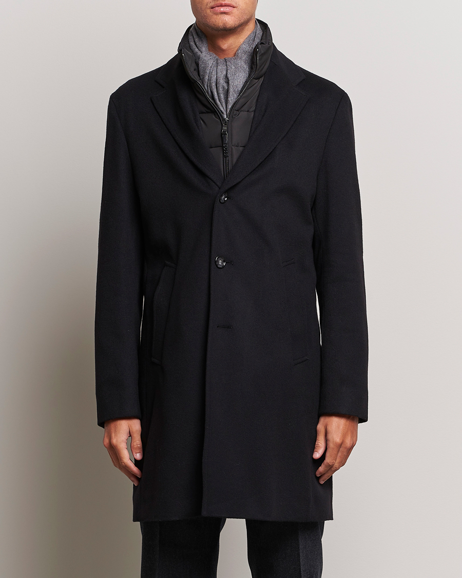 Uomini | Giacche | BOSS BLACK | Hyde Wool Bib Coat Black