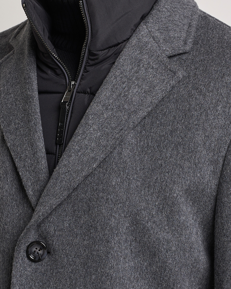 Uomini | Giacche | BOSS BLACK | Hyde Wool Bib Coat Medium Grey
