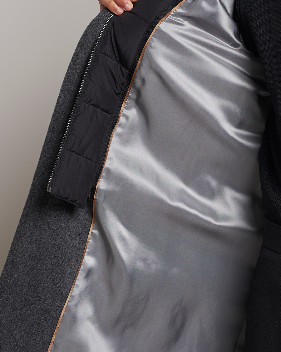 Uomini | Giacche | BOSS BLACK | Hyde Wool Bib Coat Medium Grey