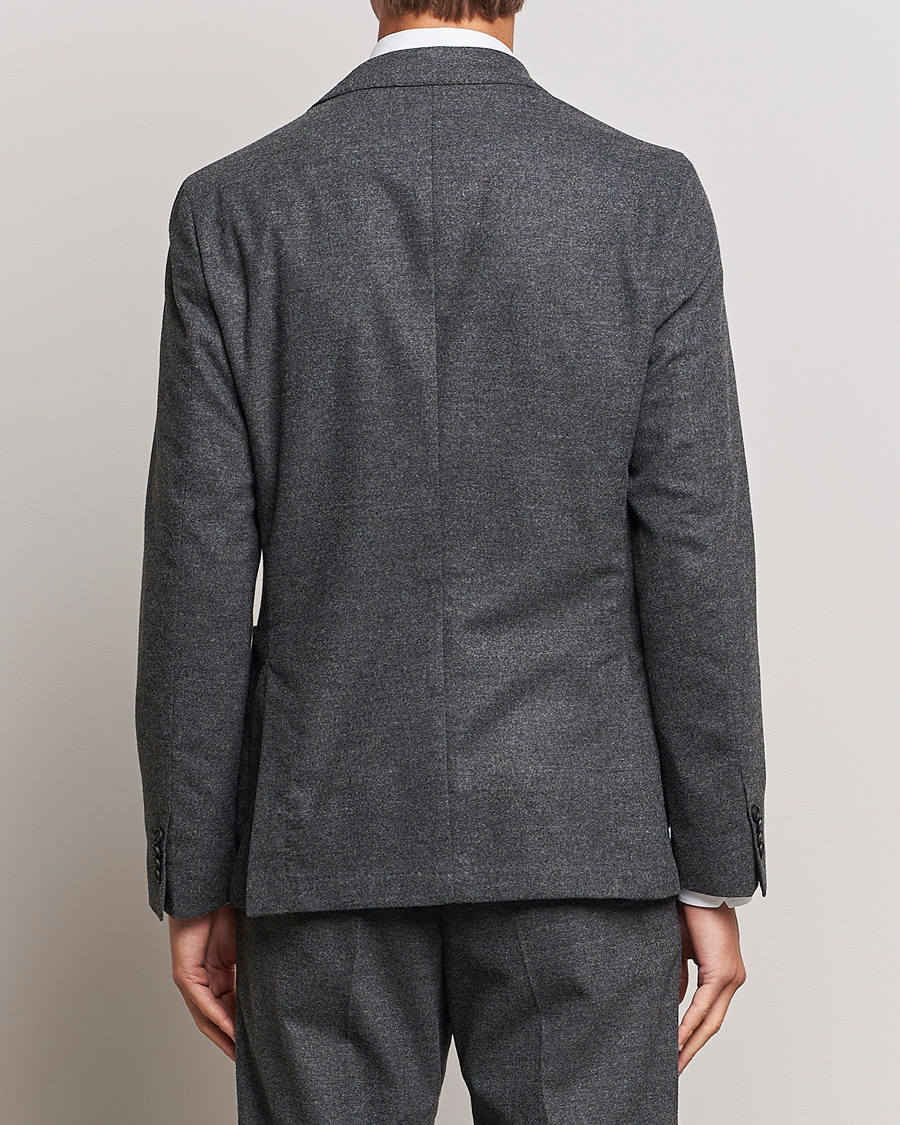 Uomini | Blazers | BOSS BLACK | Hanry Tech Flannel Blazer Dark Grey