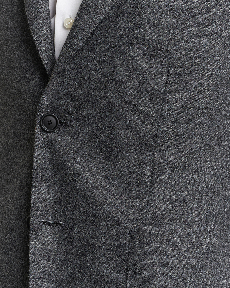 Uomini | Blazers | BOSS BLACK | Hanry Tech Flannel Blazer Dark Grey