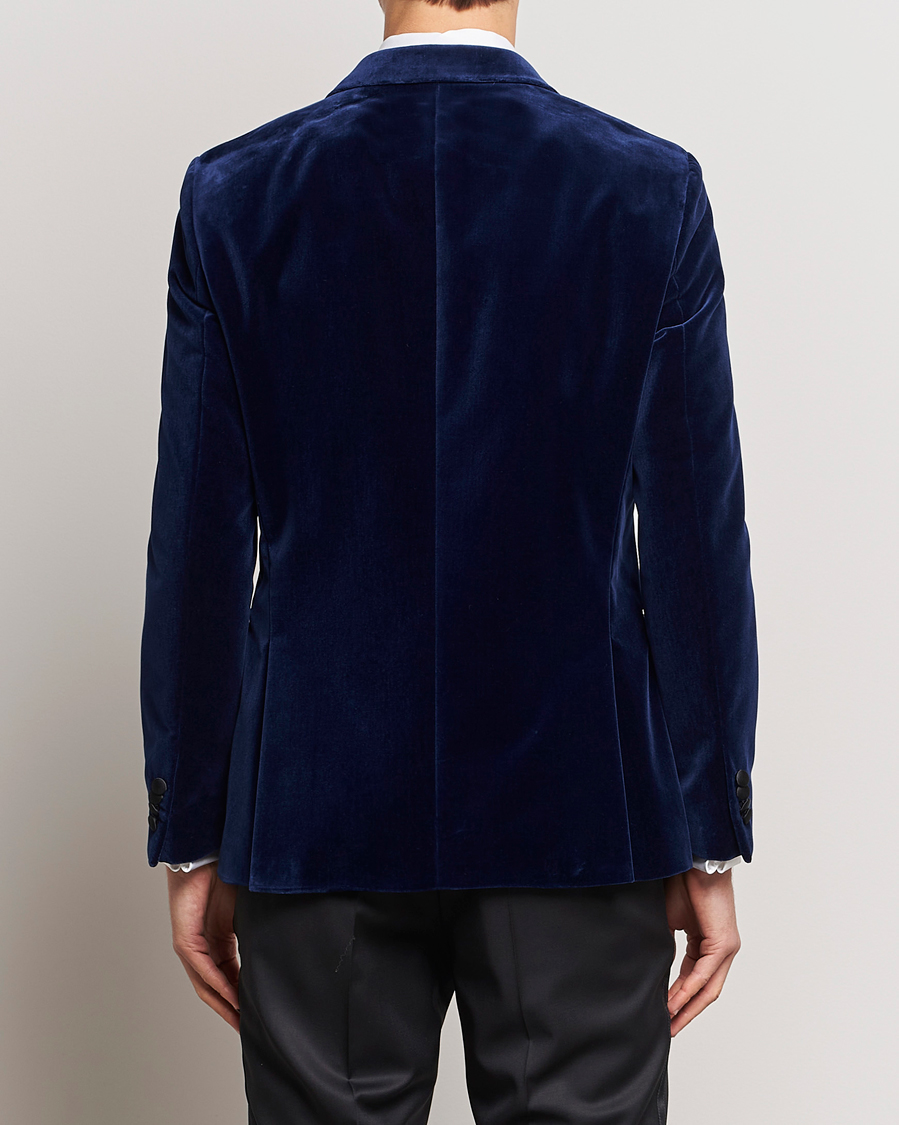 Uomini | Blazers | BOSS BLACK | Hutson Velvet Tuxedo Blazer Dark Blue
