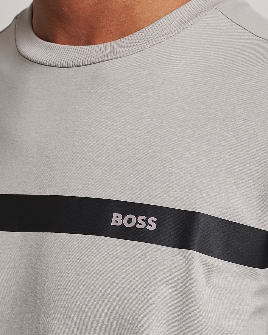 Uomini | T-shirt | BOSS GREEN | Logo Crew Neck T-Shirt Open Grey