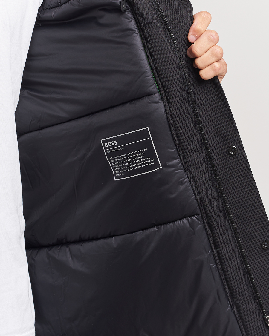 Uomini | Giacche | BOSS GREEN | Terry Parka Black