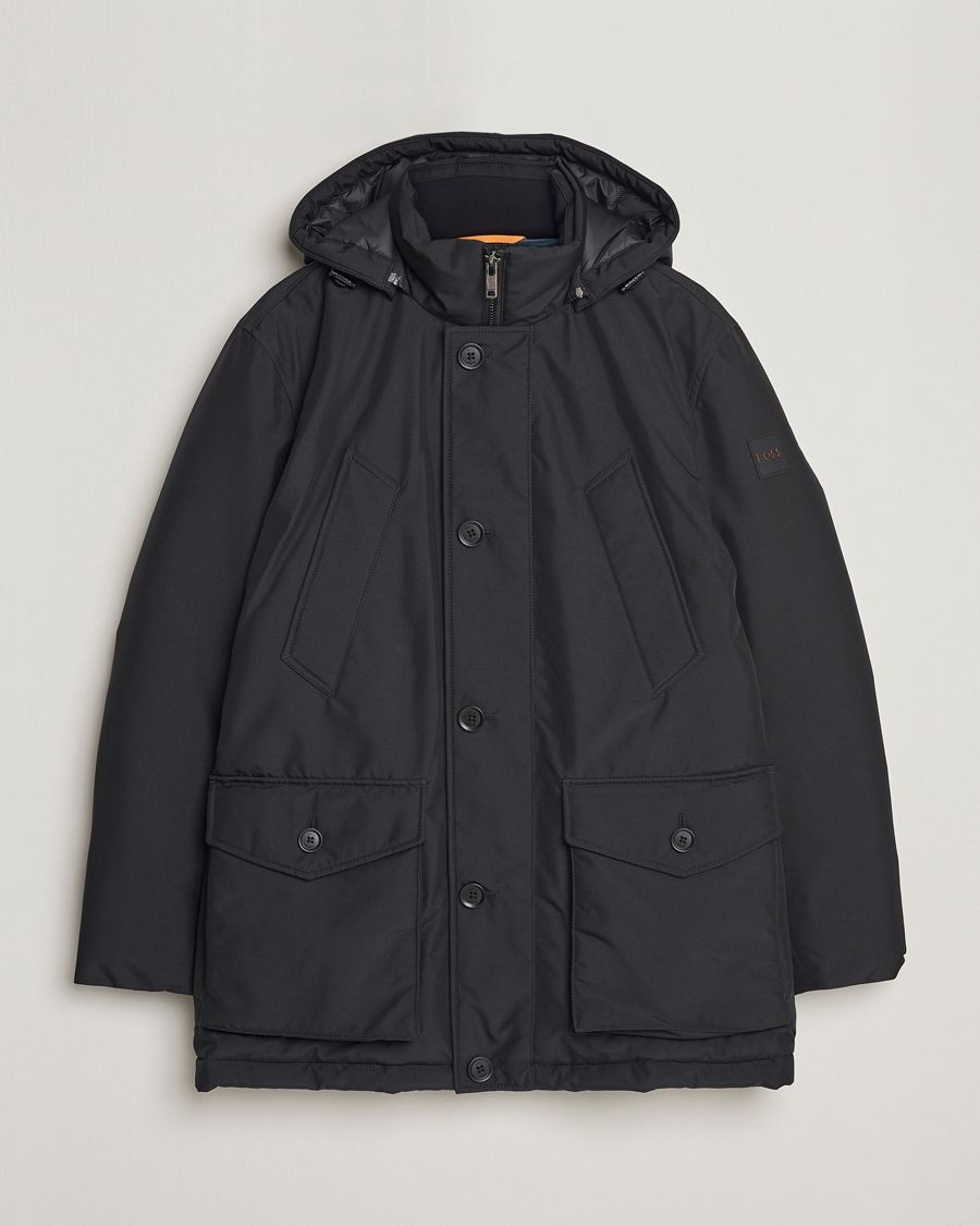 Uomini | Giacche | BOSS ORANGE | Osiass Parka Black
