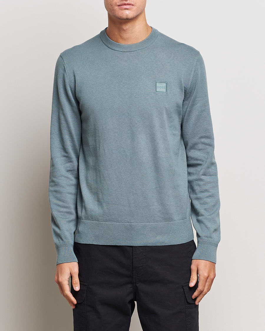 Uomini | Maglieria | BOSS ORANGE | Kanovano Knitted Sweater Open Green