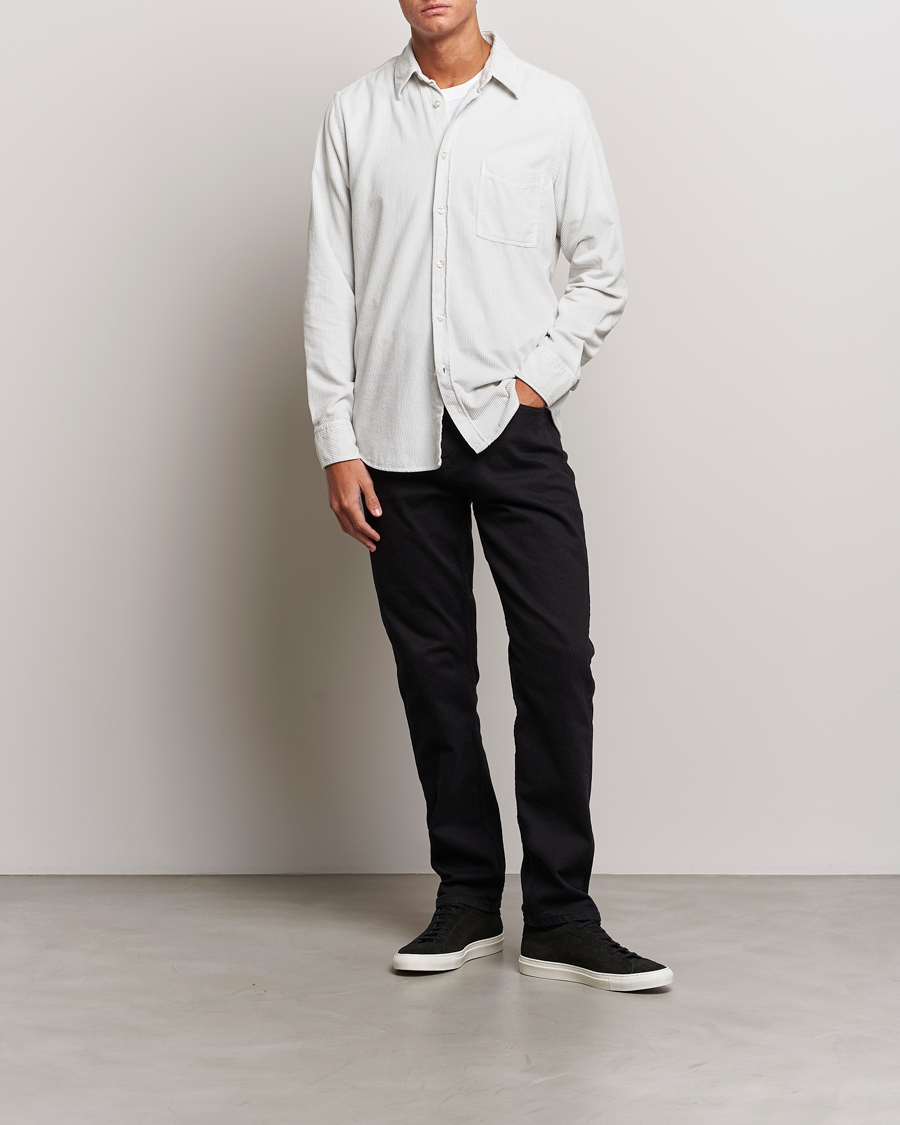 Uomini | Camicie | BOSS ORANGE | Relegant Corduroy Shirt Light Grey