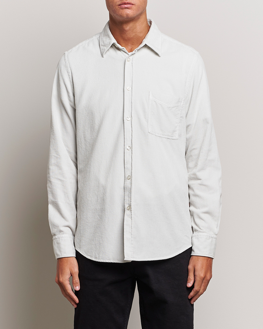 Uomini | Camicie | BOSS ORANGE | Relegant Corduroy Shirt Light Grey