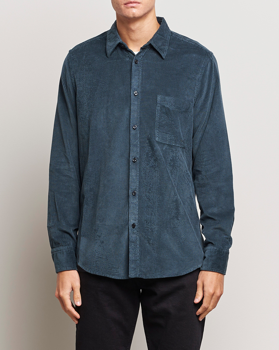 Uomini | Camicie | BOSS ORANGE | Relegant Corduroy Shirt Open Green