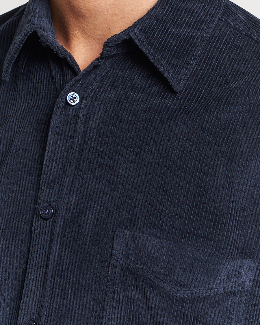 Uomini | Camicie | BOSS ORANGE | Relegant Corduroy Shirt Dark Blue