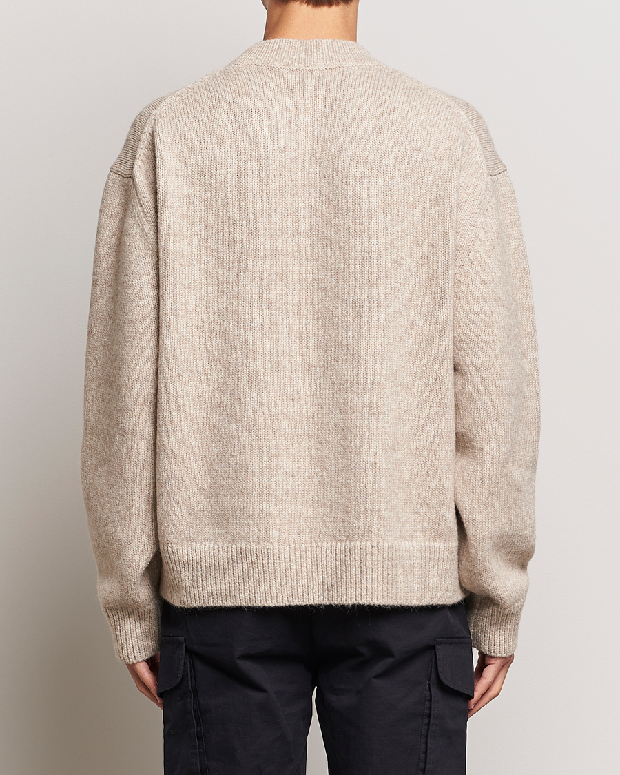 Uomini | Maglieria | HUGO | Seese Knitted Sweater Light Beige