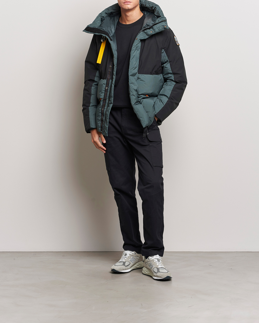 Uomini | Giacche | Parajumpers | Ronin Foul Weather Down Parka Black/Green Gables