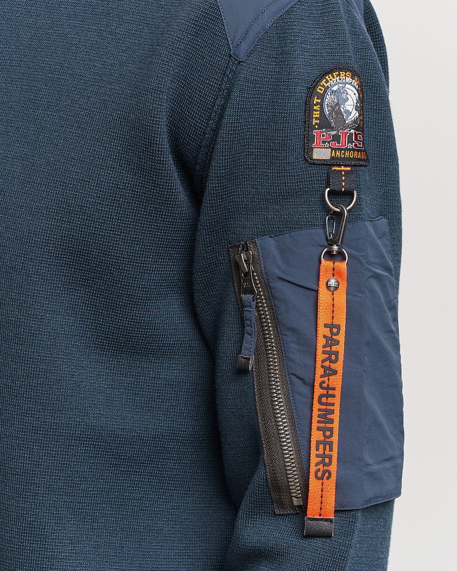 Uomini | Maglieria | Parajumpers | Braw Rescue Knitted Crew Neck Dark Avio