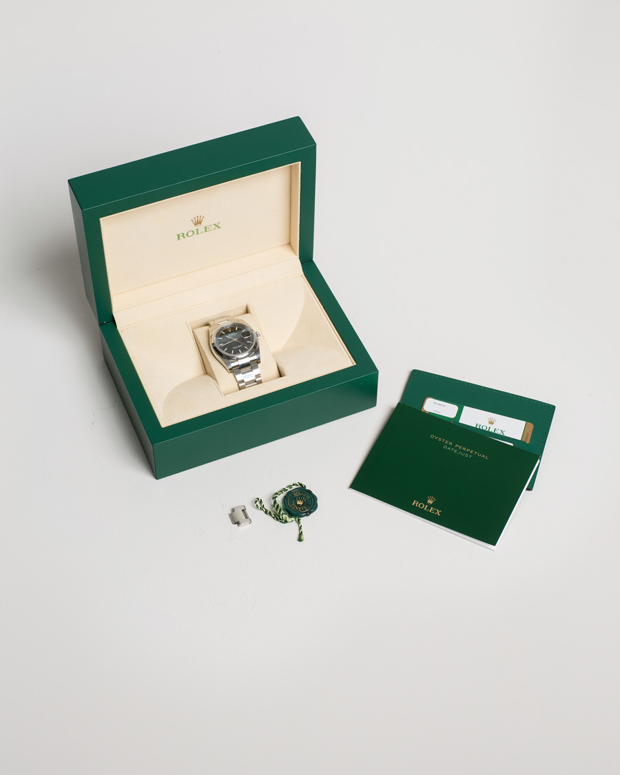 Uomini | Rolex Pre-Owned Datejust 116200 Oystert Perpetual Steel Black Steel Black | Rolex Pre-Owned | Datejust 116200 Oystert Perpetual Steel Black Steel Black